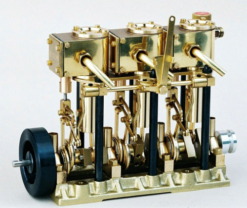 Saito steam engine and boiler union kit for 3mm tubing. 